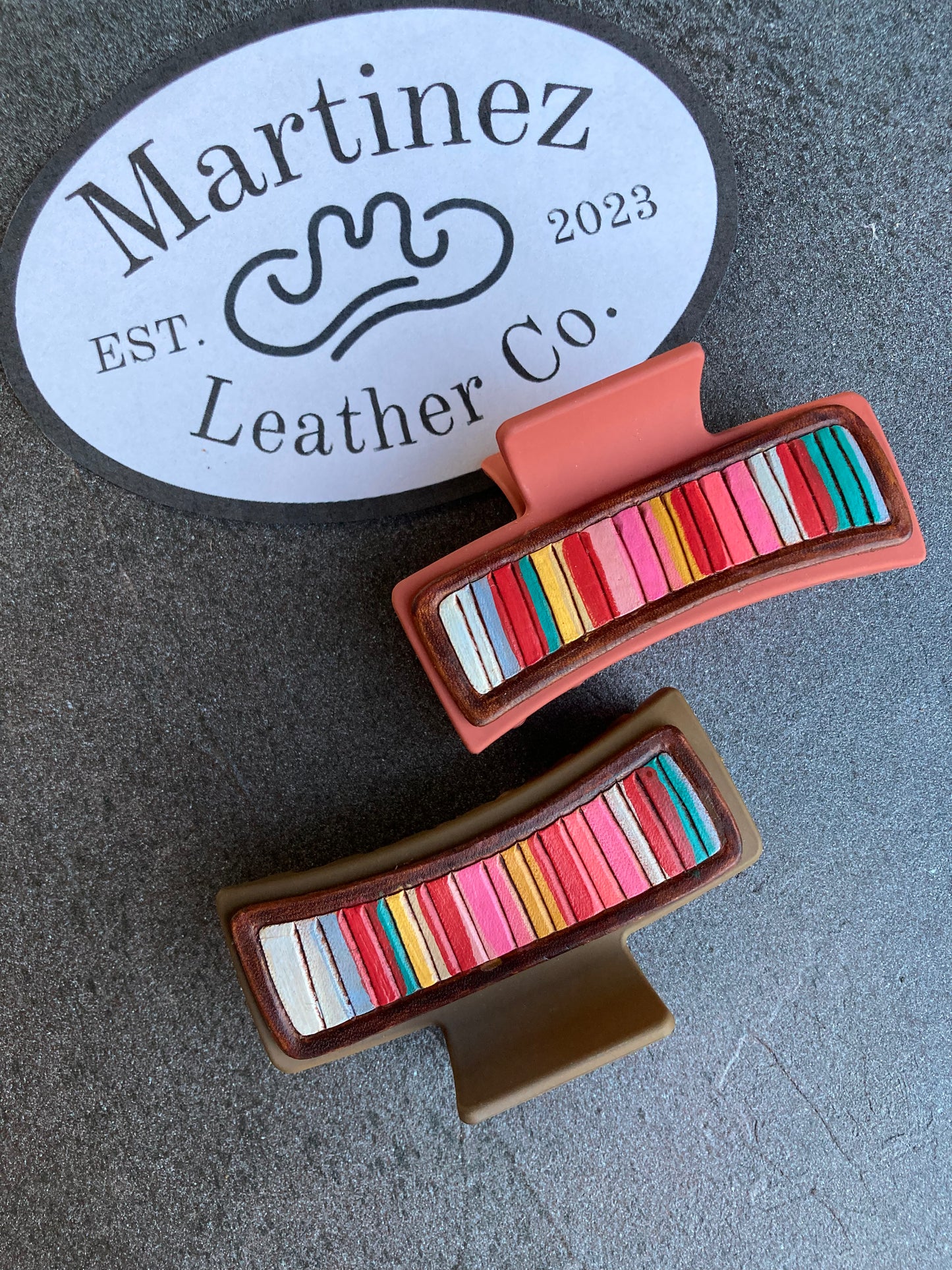 Pendleton Wash Leather Hair Clip