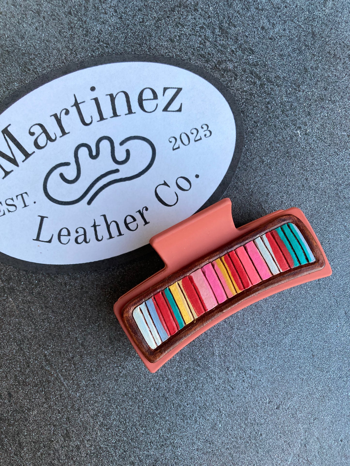 Pendleton Wash Leather Hair Clip